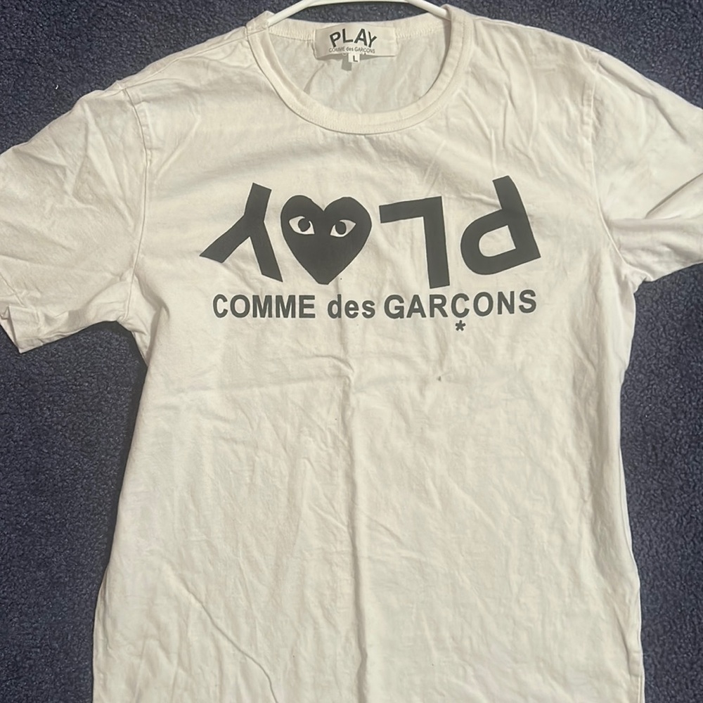 Large Comme des Garcons White tee